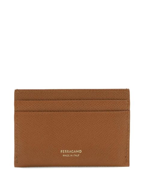 Ferragamo logo-plaque card holder - Brown - zdjęcie produktu nr 2