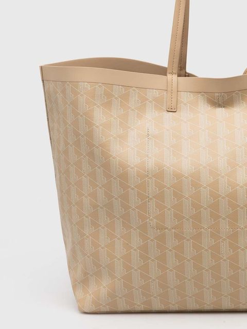 Lacoste torebka kolor beżowy