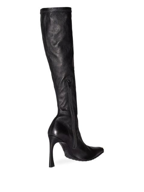 Marine Serre knee high heeled boots - Black