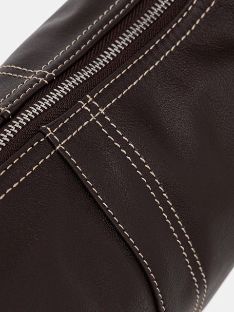 Answear.LAB torebka skórzana kolor brązowy