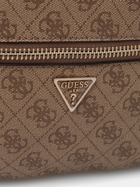 Guess plecak MANHATTAN damski kolor beżowy mały wzorzysty HWSG71 18330