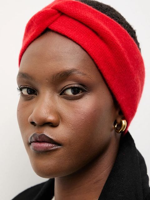 Answear.LAB opaska wełniana kolor czerwony