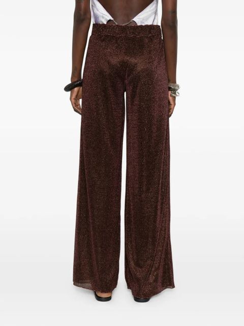 Oséree wide-leg trousers - Brown