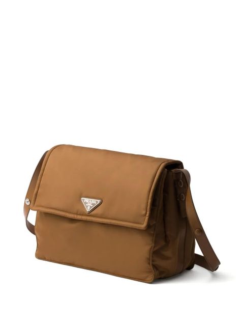 Prada large Traveller shoulder bag - Brown