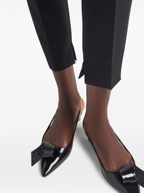 Prada wool sateen trousers - Black