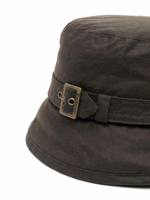 Barbour buckle-detail waxed bucket hat - Green - zdjęcie produktu nr 2