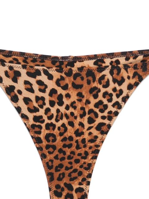 MC2 Saint Barth Marielle leopard-print bikini bottoms - Neutrals