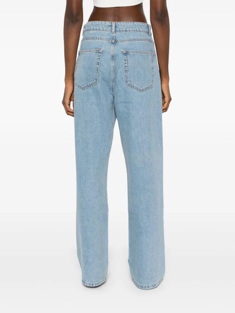 Róhe low-waist wide-leg jeans - Blue
