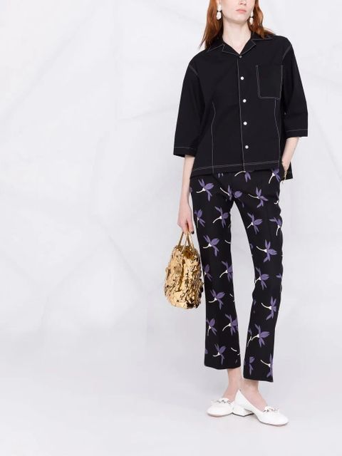 Valentino Garavani Fairy Flowers print trousers - Black - zdjęcie produktu nr 2