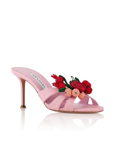 Aquazzura Botanica heeled sandals - Pink - zdjęcie produktu nr 2