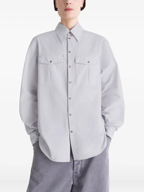 LEMAIRE chest-pocket fitted shirt - Grey - zdjęcie produktu nr 2