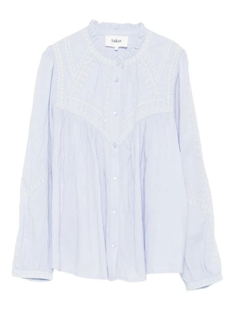 Ba&Sh Jaky embroidered ruffled blouse - Blue - zdjęcie produktu nr 1