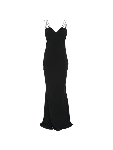 TOM FORD double-strap bias-cut dress - Black - zdjęcie produktu nr 1