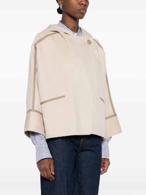 Yves Salomon hooded coat - Neutrals - zdjęcie produktu nr 2