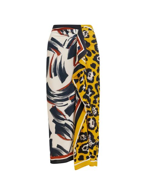 Essentiel Antwerp draped ruffled midi skirt - Neutrals - zdjęcie produktu nr 1