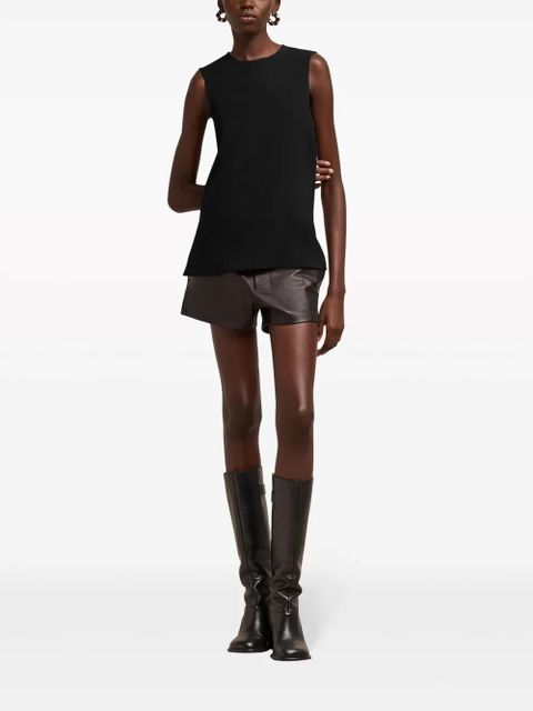 AMI Paris crepe tank top - Black - zdjęcie produktu nr 2