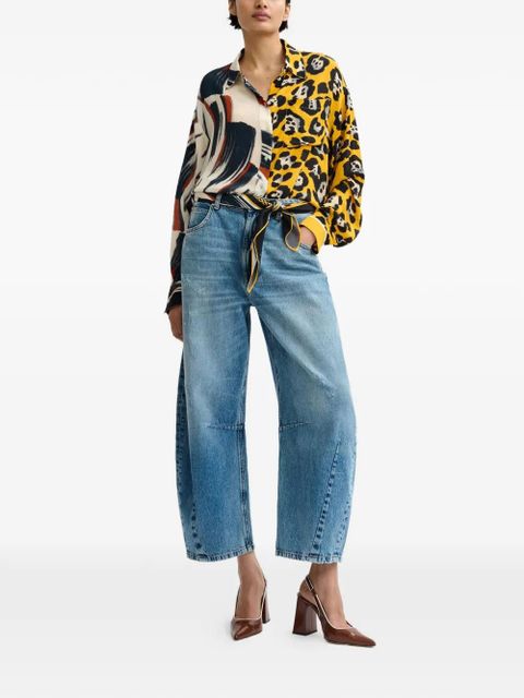 Essentiel Antwerp double-pattern shirt - Yellow - zdjęcie produktu nr 2