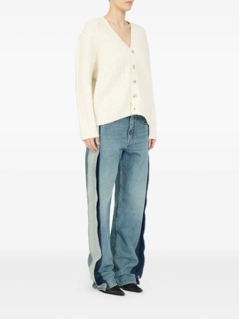 MM6 Maison Margiela cable-knit button cardigan - White