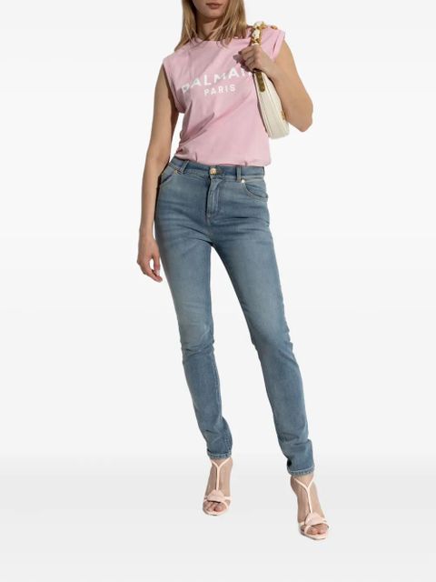 Balmain whiskering-effect jeans - Blue - zdjęcie produktu nr 2