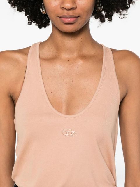 Diesel logo-detail tank top - Neutrals
