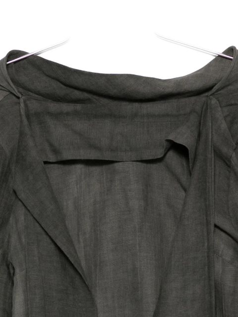 OUR LEGACY cotton-wool tie blouse - Grey