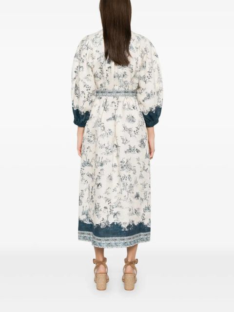 ALEMAIS Casa midi dress - Neutrals