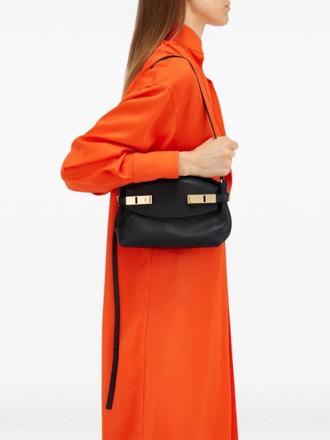 Ferragamo small Hug leather crossbody bag - Black - zdjęcie produktu nr 2