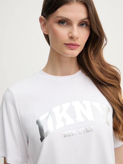 Dkny t-shirt damski kolor biały P52HAXTG