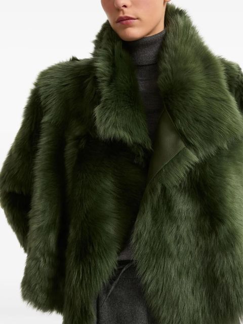 Yves Salomon shearling short jacket - Green
