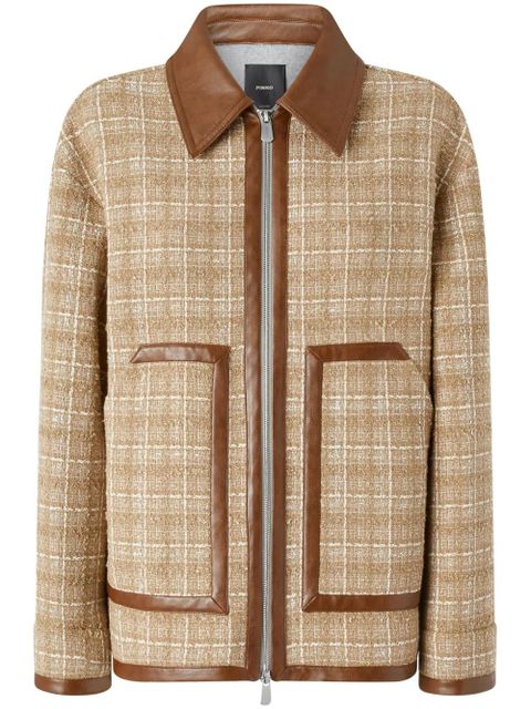 PINKO tweed shirt jacket - Neutrals - zdjęcie produktu nr 1