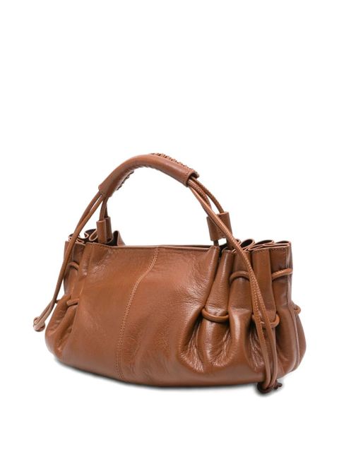 Hereu Arta gathered-detail tote bag - Brown