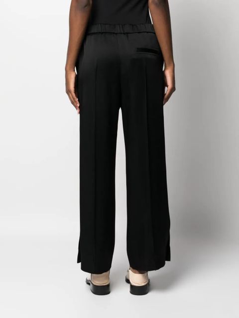 Jil Sander elasticated waistband wide-legged trousers - Black - zdjęcie produktu nr 2
