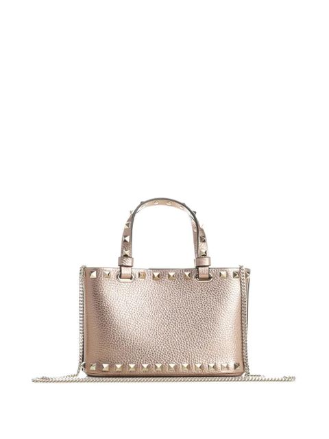 Valentino Garavani mini Rockstud tote bag - Brown