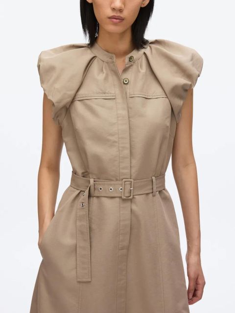 3.1 Phillip Lim poplin belted dress - Neutrals
