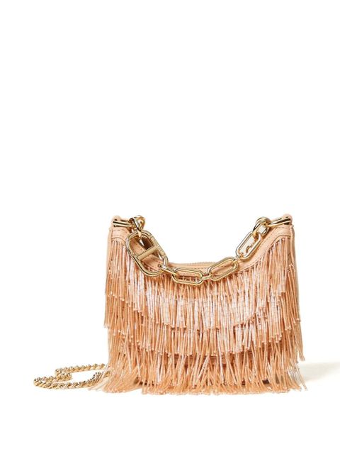 TWINSET Croissant fringe chain cross body bag - Neutrals - zdjęcie produktu nr 1