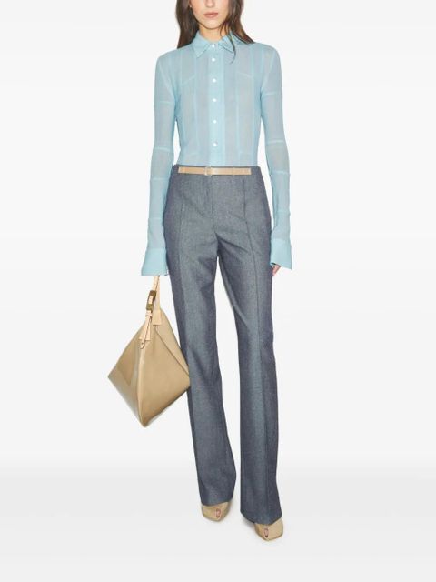 Tory Burch tailored high-waisted trousers - Grey - zdjęcie produktu nr 2