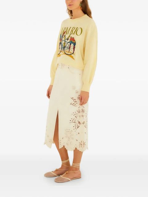 FARM Rio bicycle graphic sweater - Yellow
