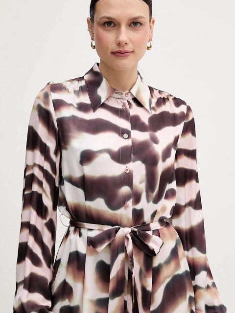 Marc Aurel sukienka kolor różowy midi prosta 6576-1000-24817