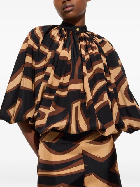 PUCCI Labirinto-print blouse - Black