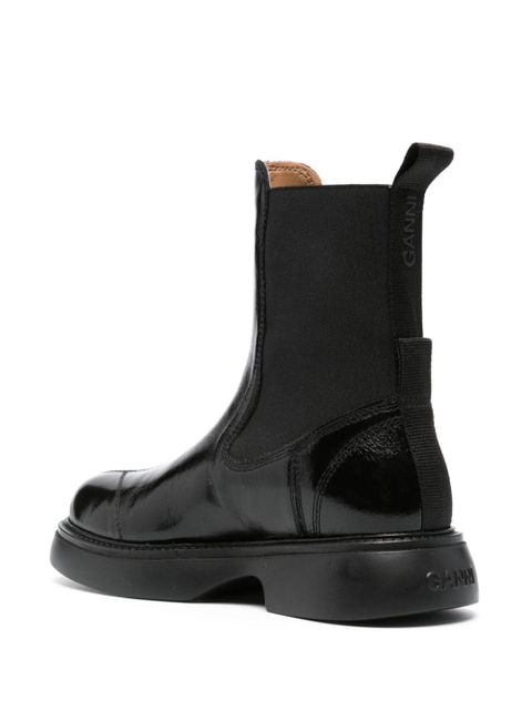 GANNI 30mm Chealsea boots - Black