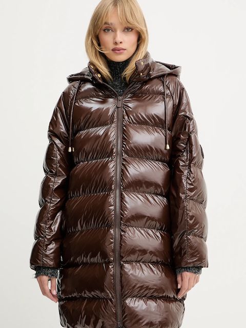 Pinko kurtka kolor brązowy zimowa 105335 A00N - zdjęcie produktu nr 1