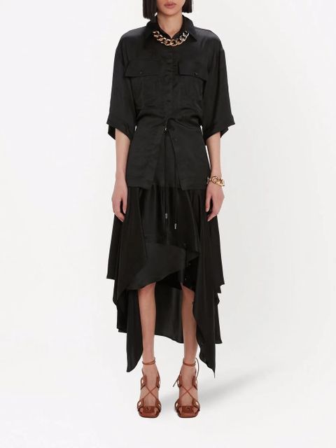 JW Anderson layered asymmetric midi skirt - Black - zdjęcie produktu nr 2