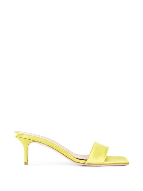 Aeyde Ilvy square-toe mules - Yellow - zdjęcie produktu nr 1