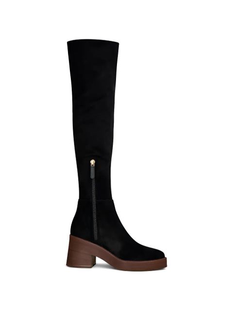 Tod's over-the-knee block-heel boots - Black - zdjęcie produktu nr 1