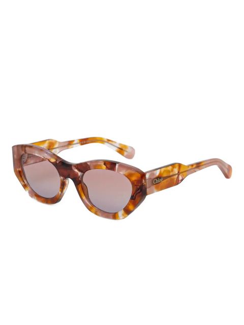 Chloé Eyewear cat-eye sunglasses - Brown - zdjęcie produktu nr 2