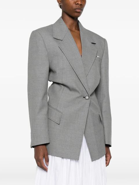 The Attico single-breasted blazer - Black