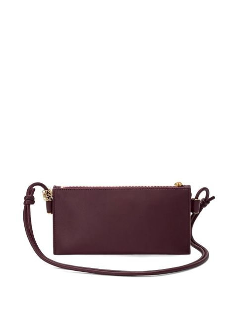 LOEWE zip detail shoulder bag - Purple - zdjęcie produktu nr 2
