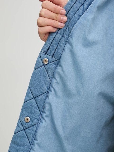 MUNTHE kurtka jeansowa FRIDOLF damska kolor niebieski przejściowa oversize 251153425108