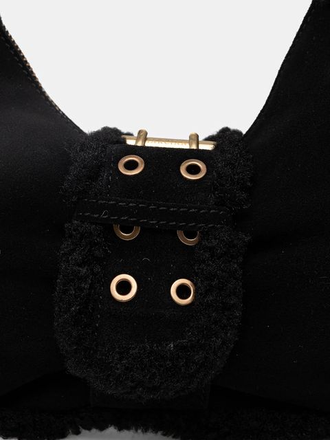 Marciano by Guess torebka zamszowa kolor czarny 5BGZ18 7412A