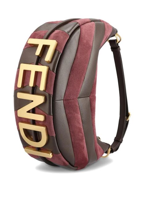 FENDI small Fendigraphy shoulder bag - Brown